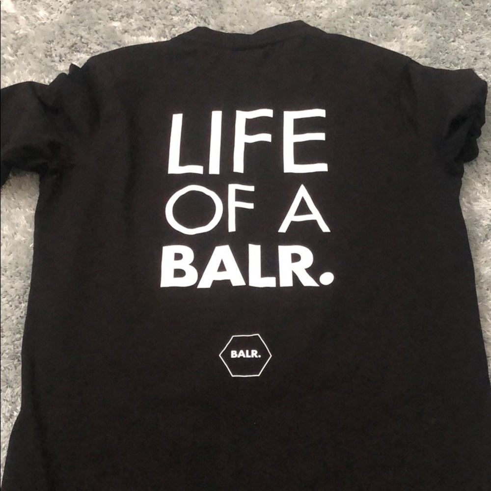 Balr men shirt black size large